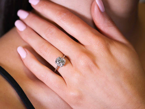 Victorian Era Antique Diamond Engagement Ring (circa 1900)