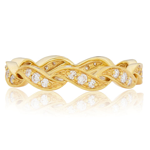 18K Rose Gold Tension-Bar Engagement Ring Mounting