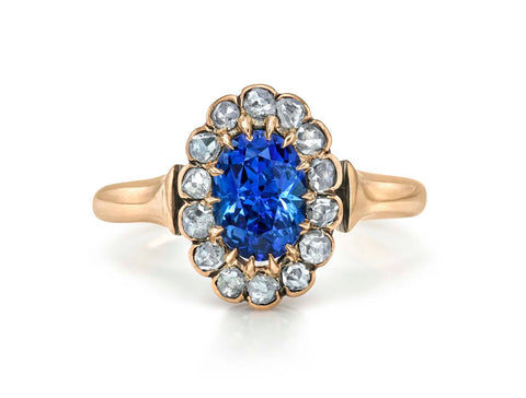 18K Rose Gold Tension-Bar Engagement Ring Mounting