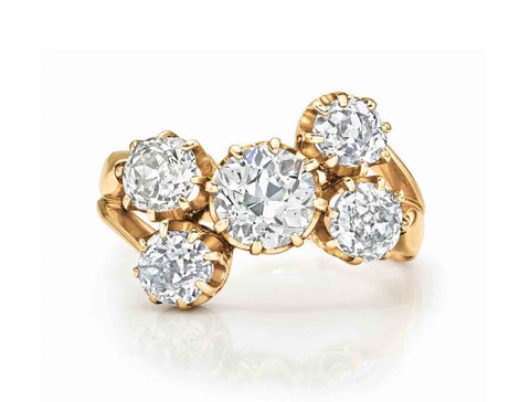 Vintage-Inspired Diamond "Gabby" Wedding Band