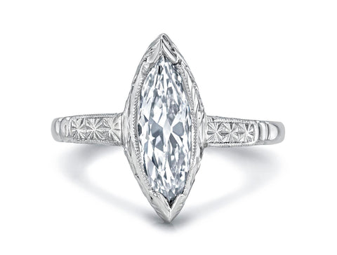 Vintage-Inspired Diamond "Gabby" Wedding Band
