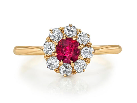 18K Rose Gold Tension-Bar Engagement Ring Mounting
