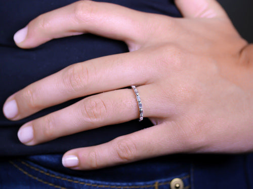 Baguette Diamond Eternity Wedding Band