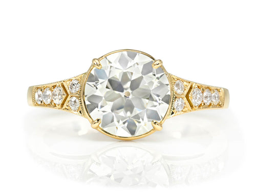 Old European Cut Diamond Engagement Ring